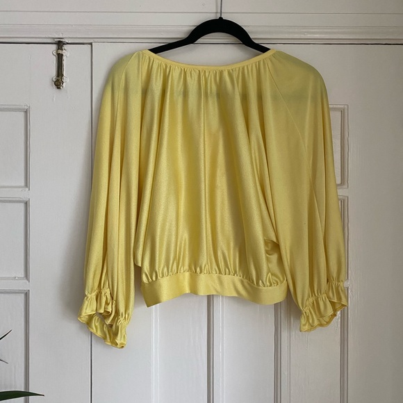 Vintage yellow blouse - Picture 4 of 5